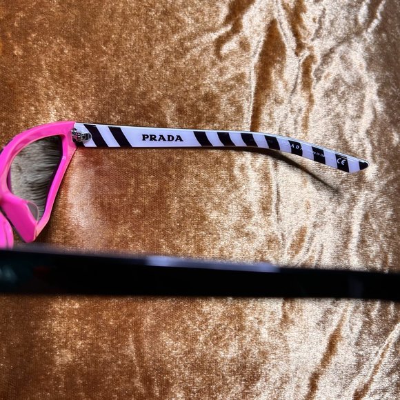 Authentic Prada Millennials Cat Eye Sunglasses Pink Camouflage - Like New